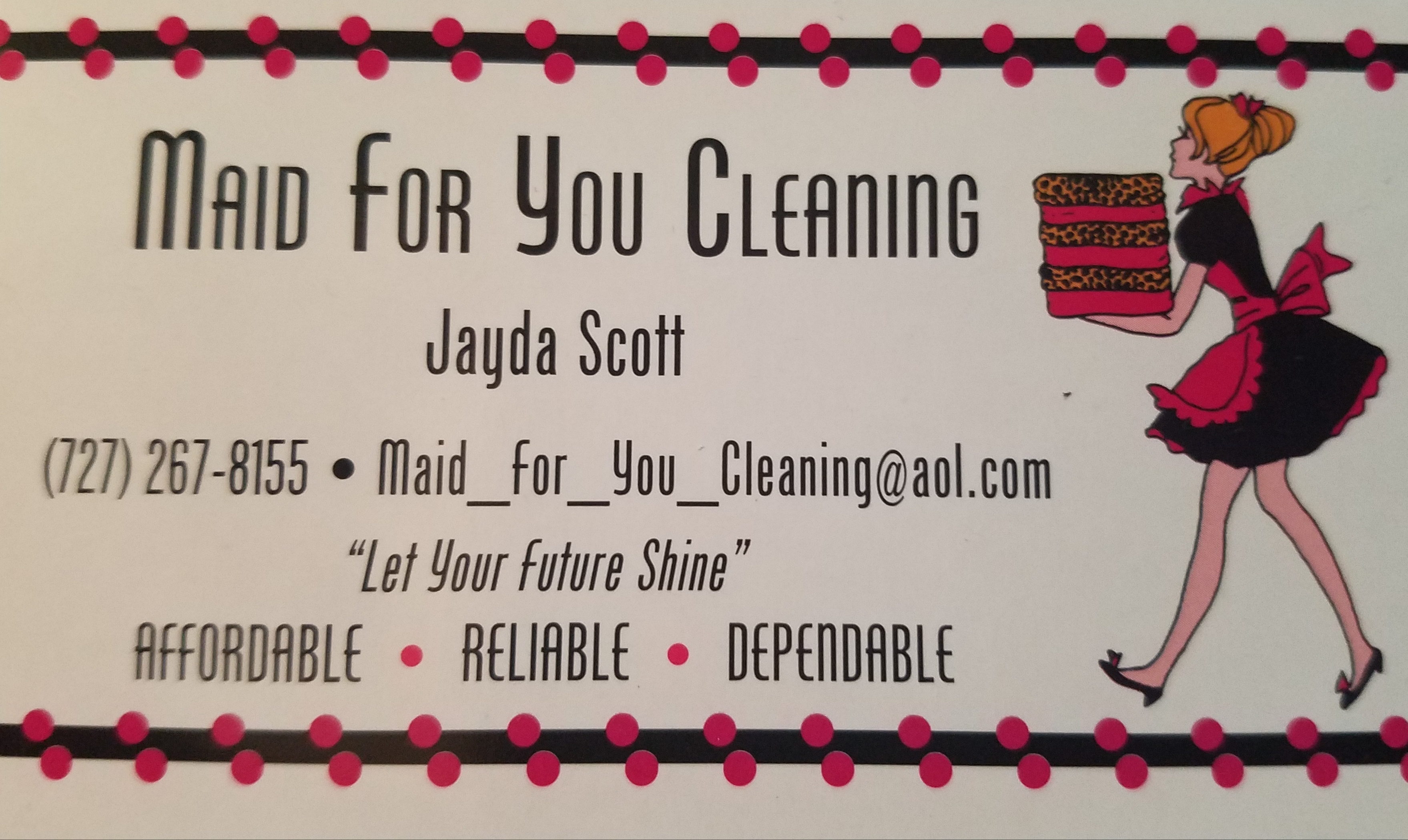 Logo for Maid for You Cleaning